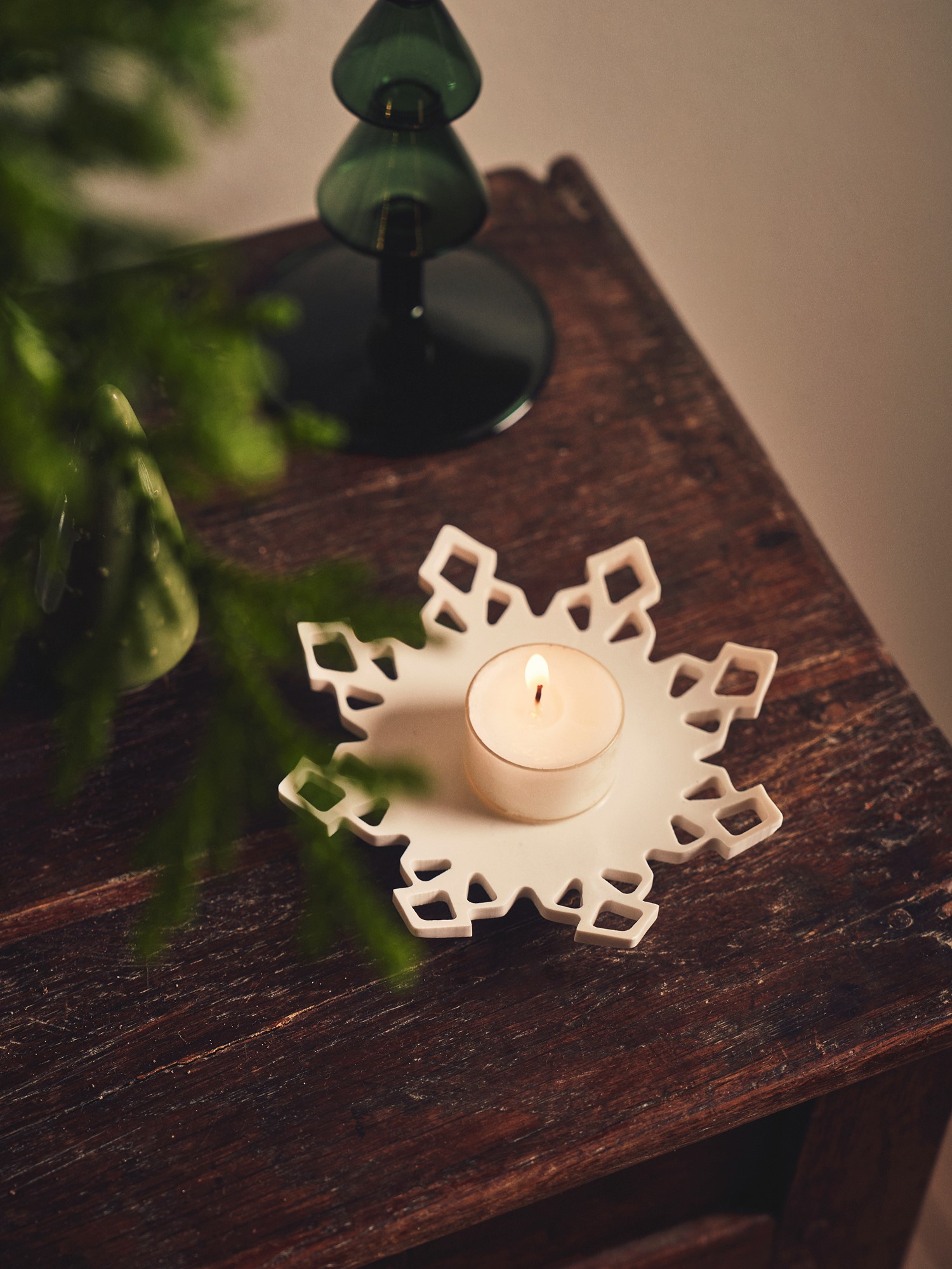 Lysfad | Porcelæn. Ø13,2 cm. | White