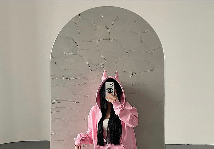 RainGirl - Effen Devil Zip Hoodie