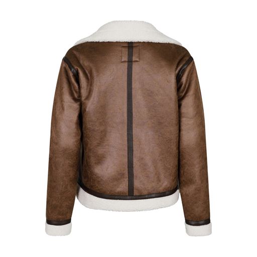 Neo Noir Sadie Teddy Jakke, Brown, 36