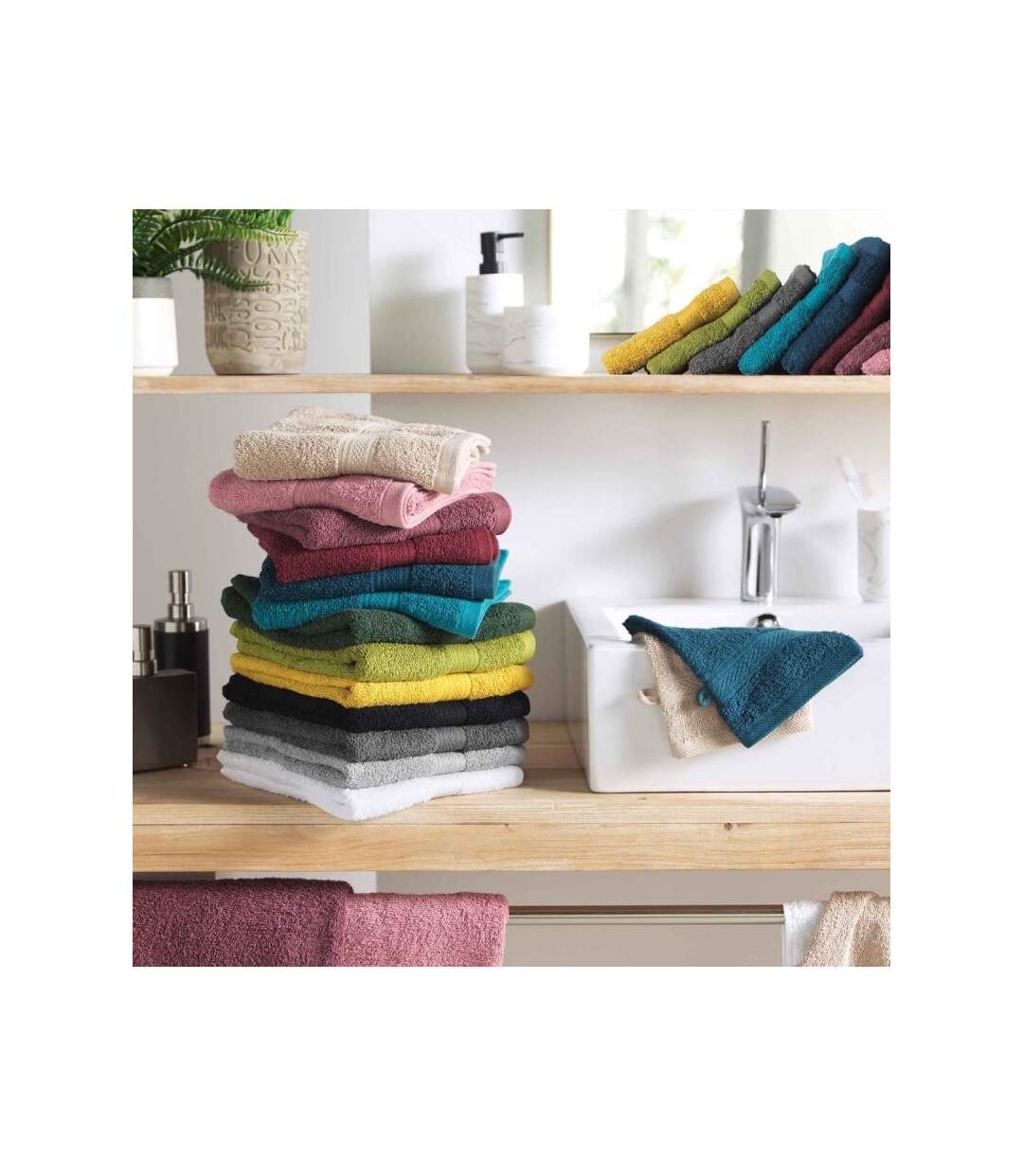 Drap de Douche Colors 70x130cm Kaki