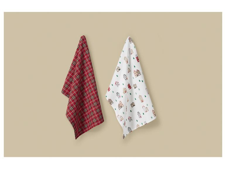 Set van 2 theedoeken 50 x 70 cm
