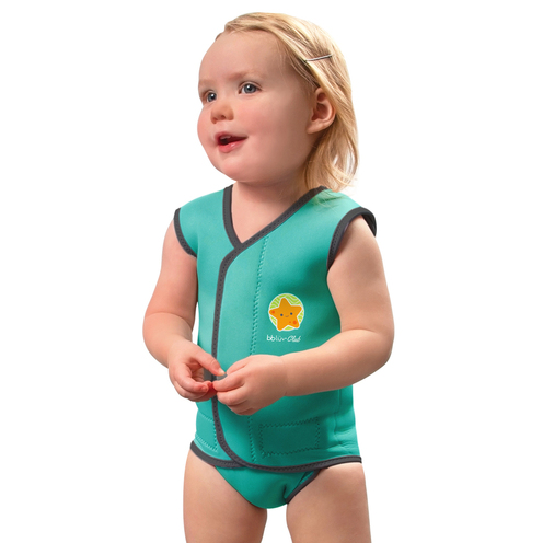 Wraäp Combinaison en néoprène pour bébé Aqua Medium (6-18 mois) - BBLÜV