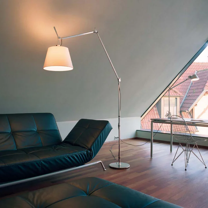 Artemide - Tolomeo, Mega Terra, Schwarzer Schirm 36 cm