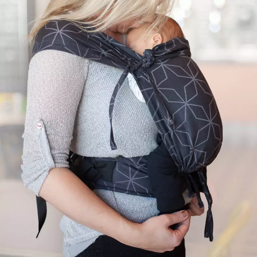 Hoppediz Neugeborenen Babytrage Primeo Jacquard Malmö Stone