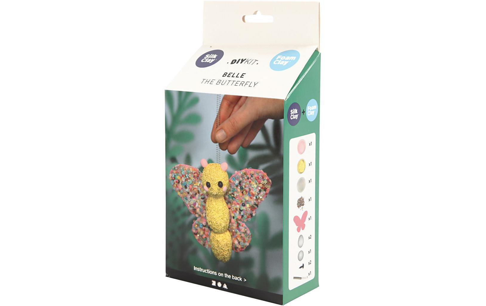 Modellier-Set Silk / Foam Clay Schmetterling, 1 SetBastelset zum Modellieren