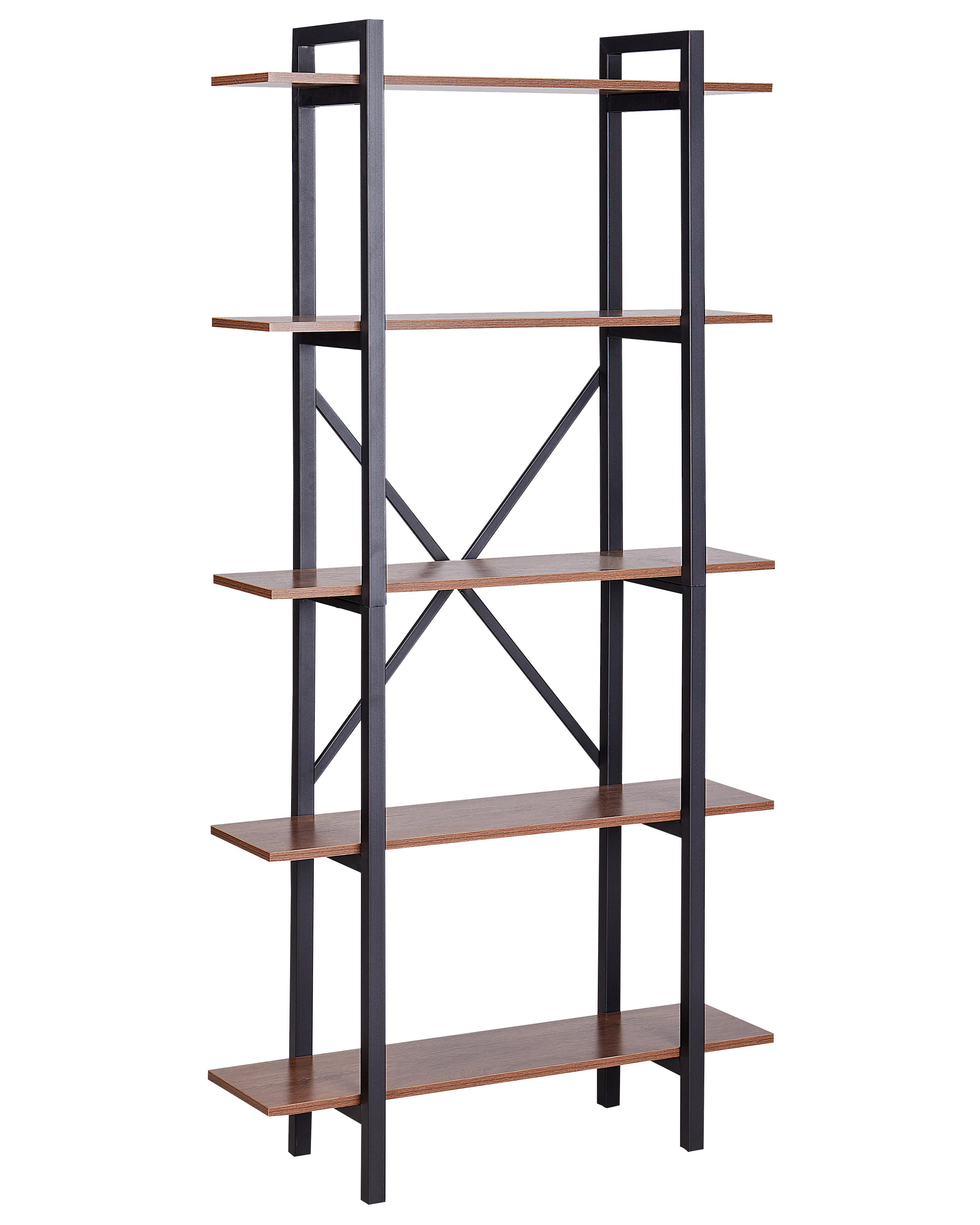Opbergkast met 5 planken DARBY 180 cm Donkerbruin