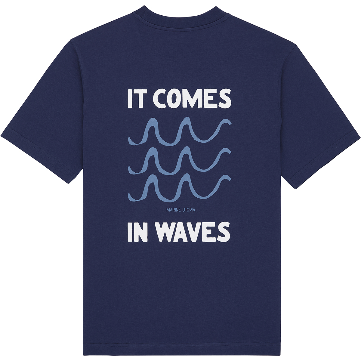 Bask In The Sun Rolls Tee Navy