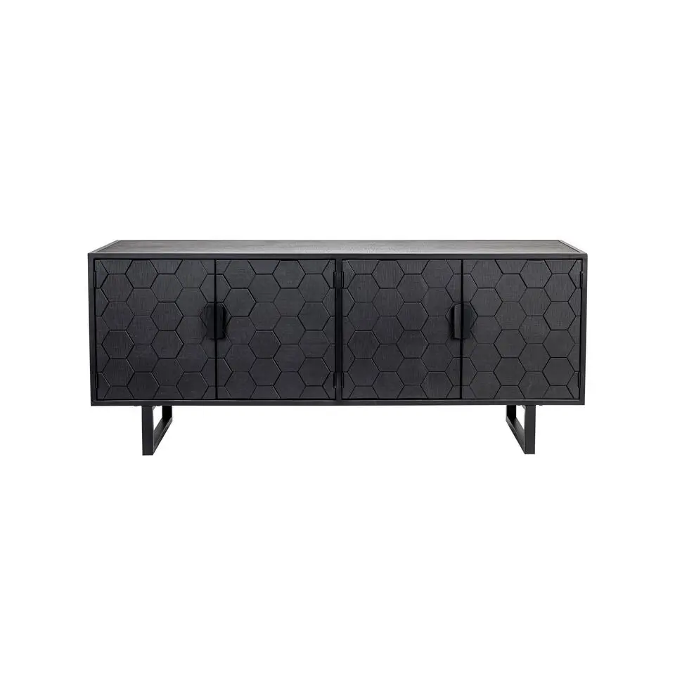 Housecraft Linc Dressoir/ Kast Laag Hout Zwart