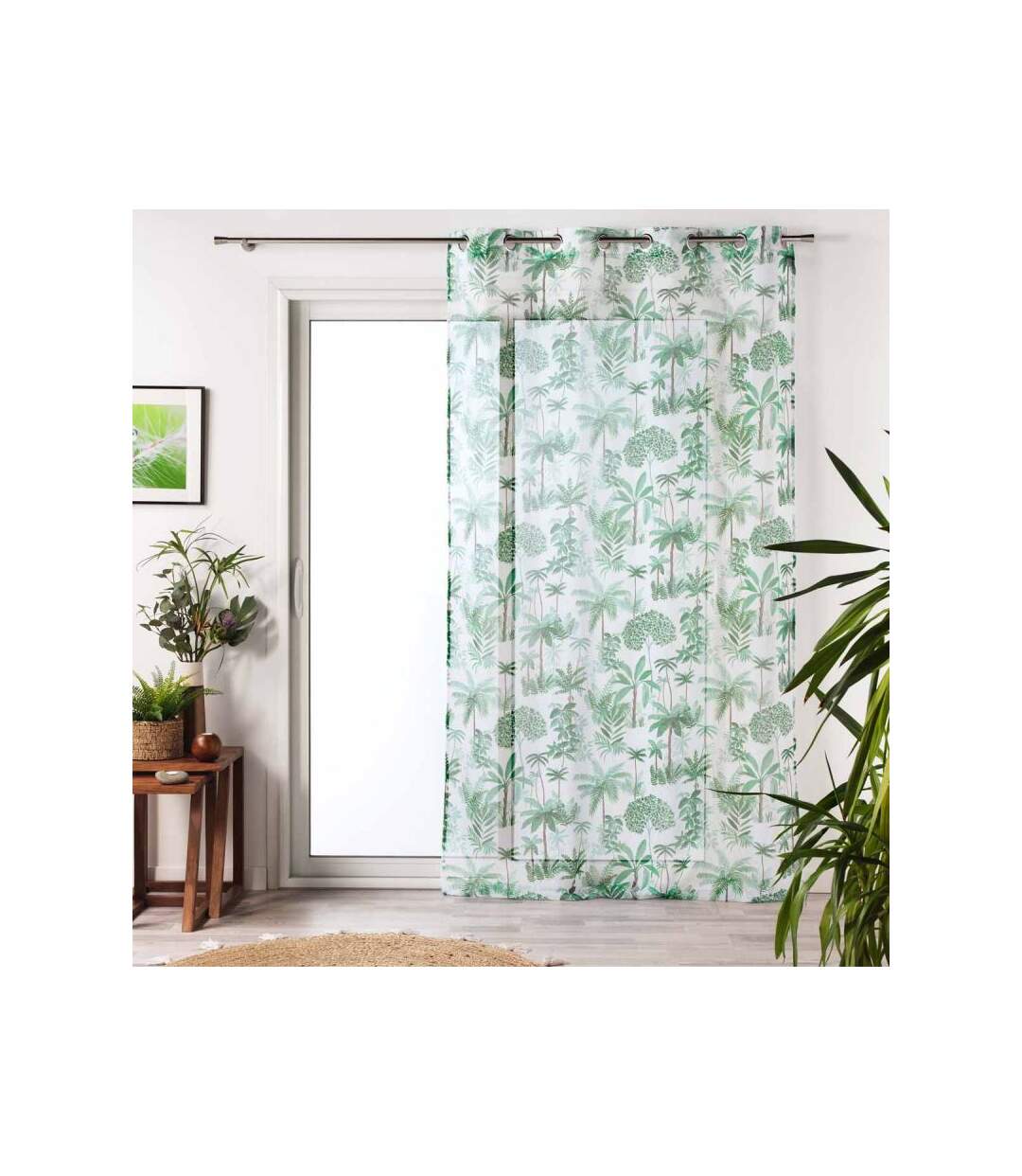 Rideau Voilage à Œillets Amazonia 140x240cm Vert