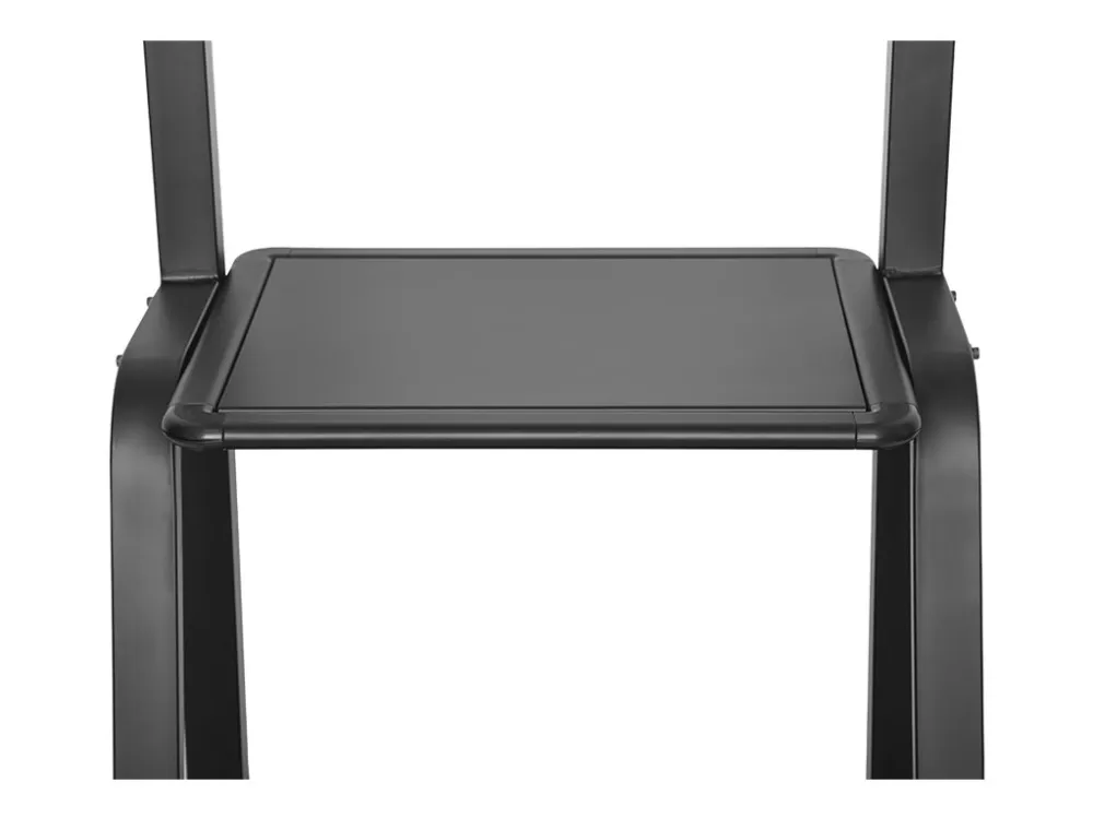 DELTACO Office ARM-0453 - Vogn med hjul - for fladt panel/AV-udstyr - sort - skærmstørrelse: 37