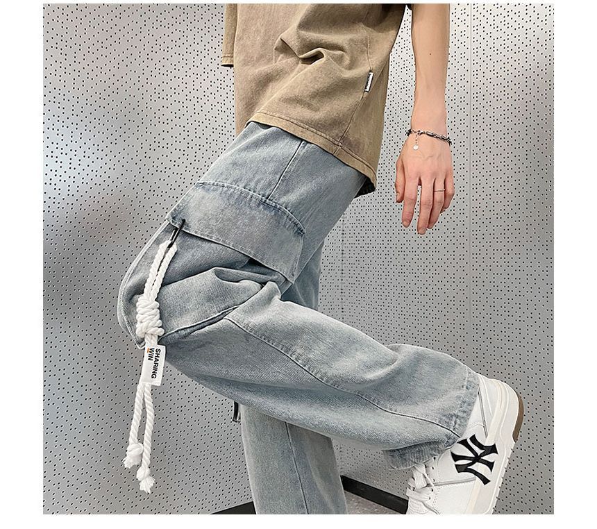 Diphon - Mid Rise Pocket Detail Wijde Broek