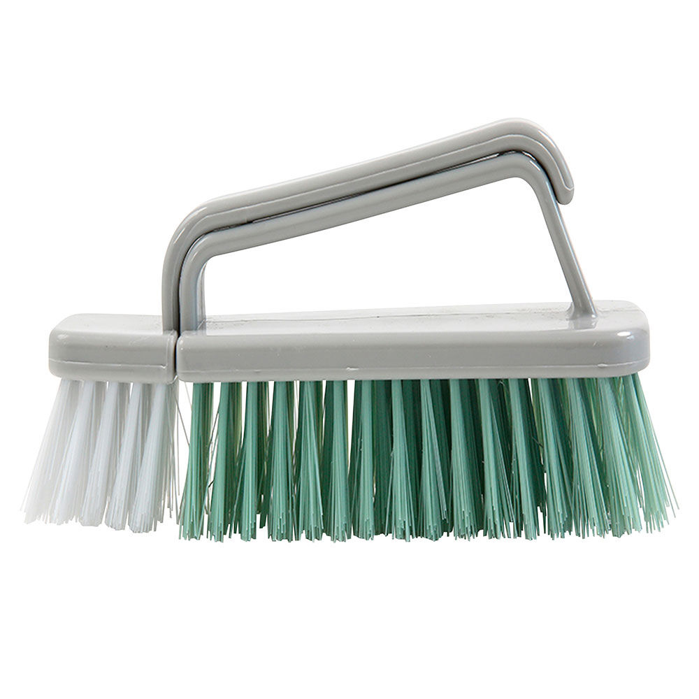 Brosse 2en1 Homclean poils souples et durs grise
