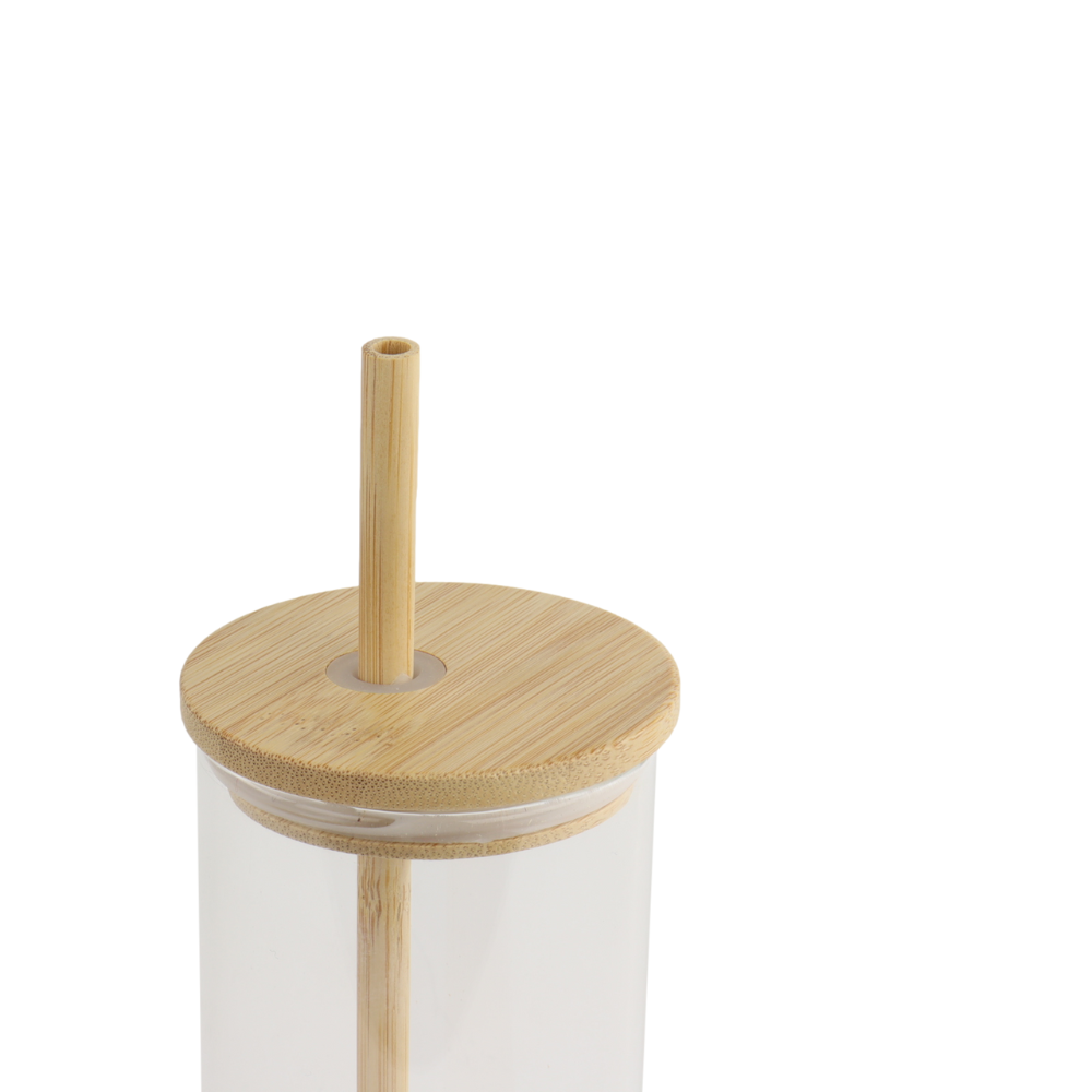 Orange85 drinkglazen met bamboo deksel