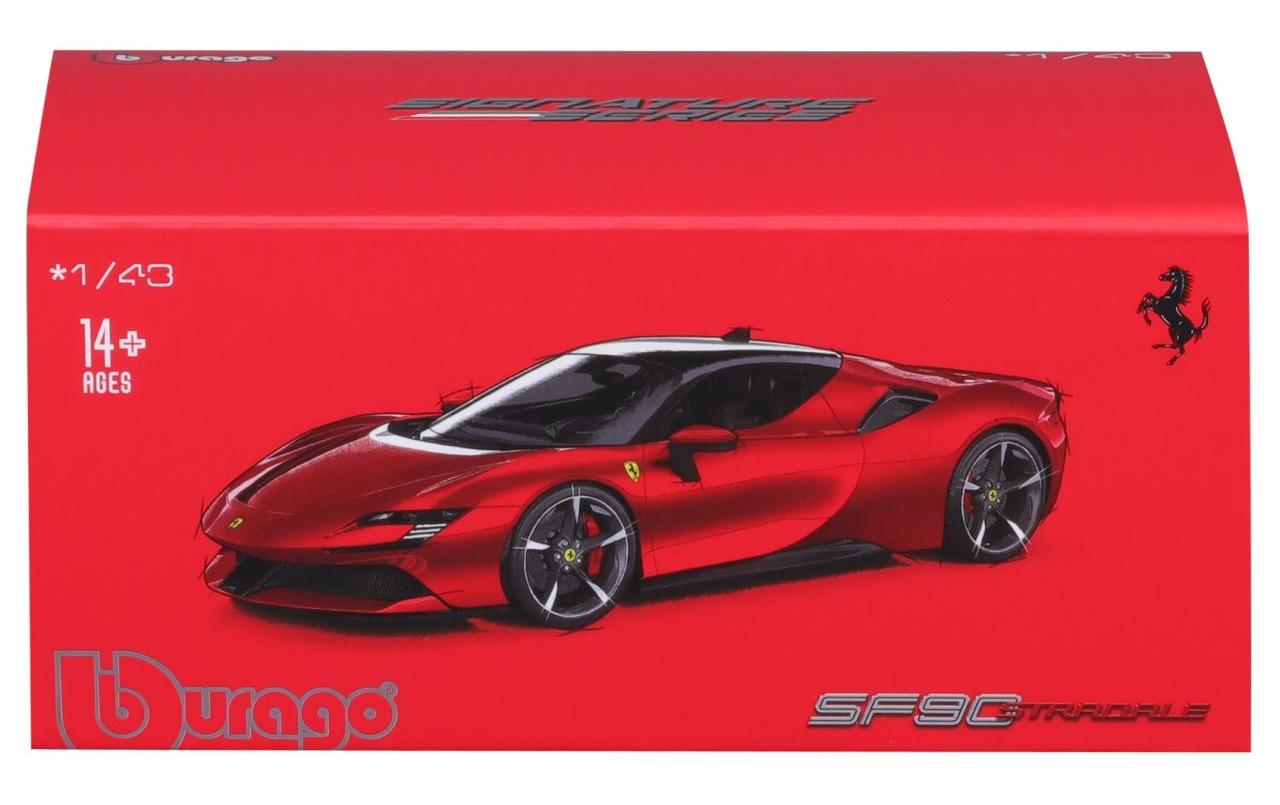Ferrari SF90 Stradale Rot 1:43Sammlermodell im Massstab 1:43