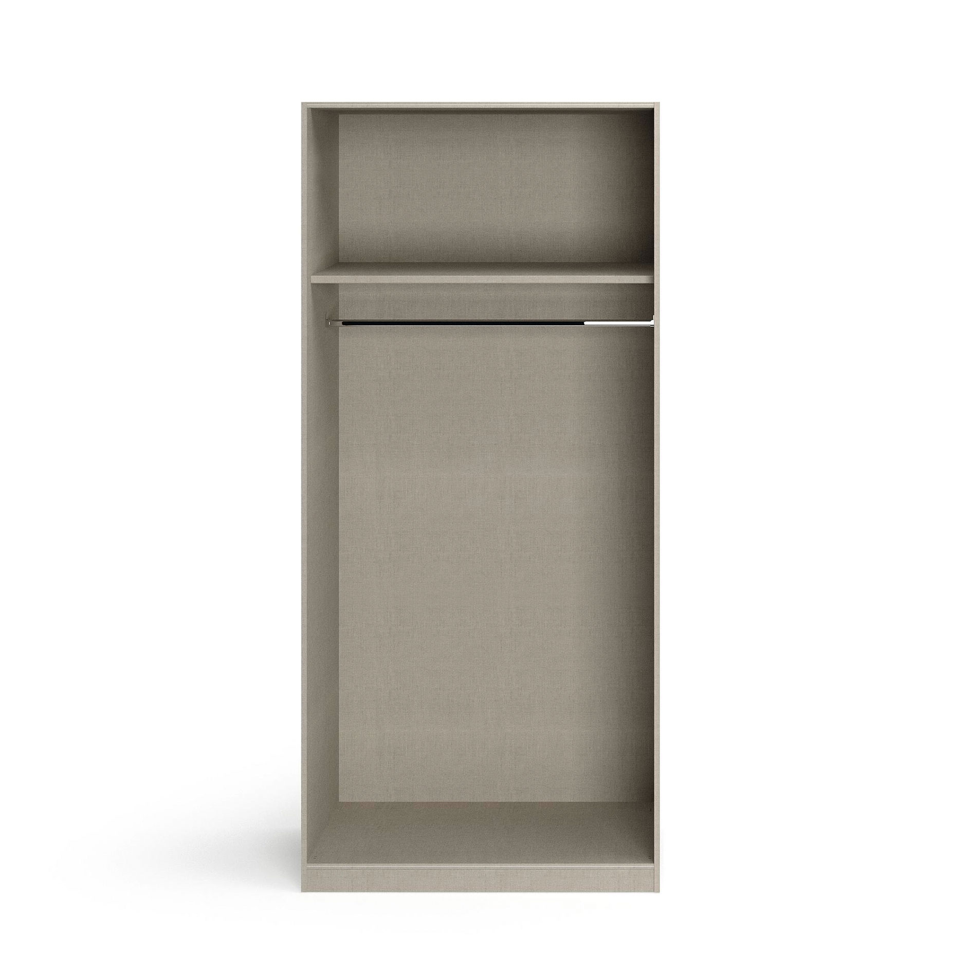 Drehtürenschrank - alpinweiß - 2-türig - 91x210 cm