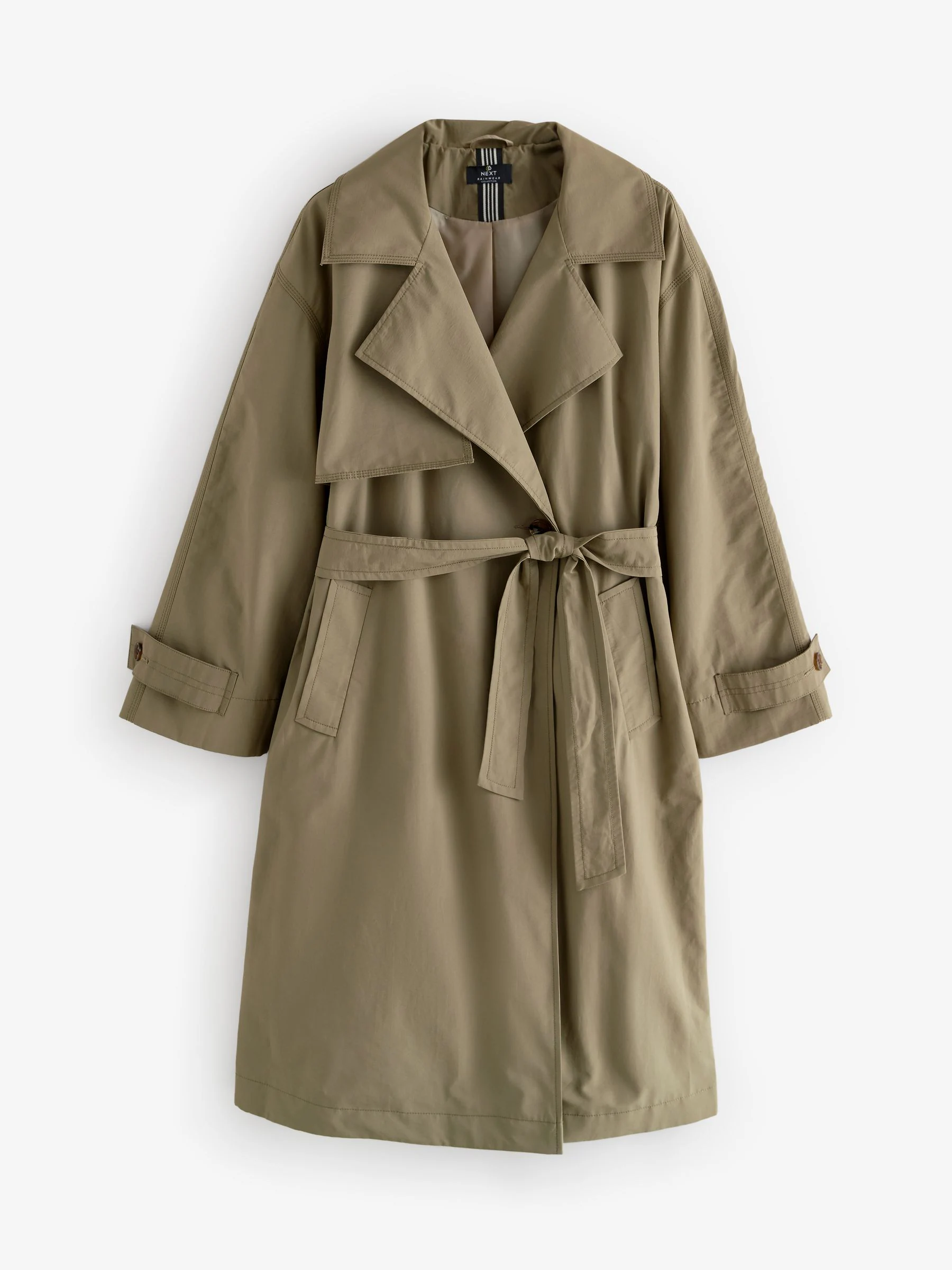 Kakigroen - Regenbestendige trenchcoat