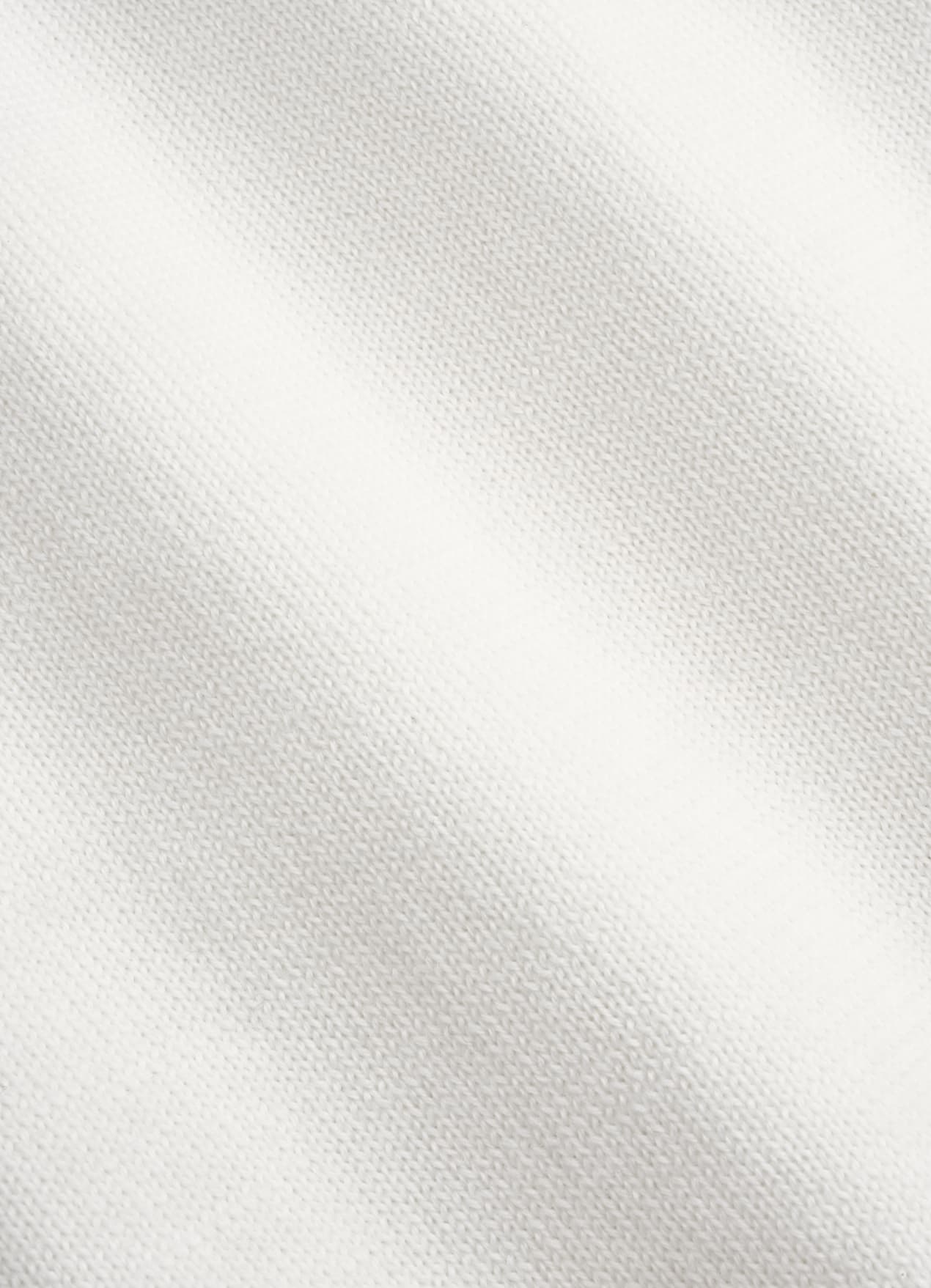 Pull col rond Merino blanc cassé