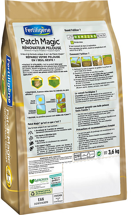 Patch magic pour gazon Scotts 3,6kg