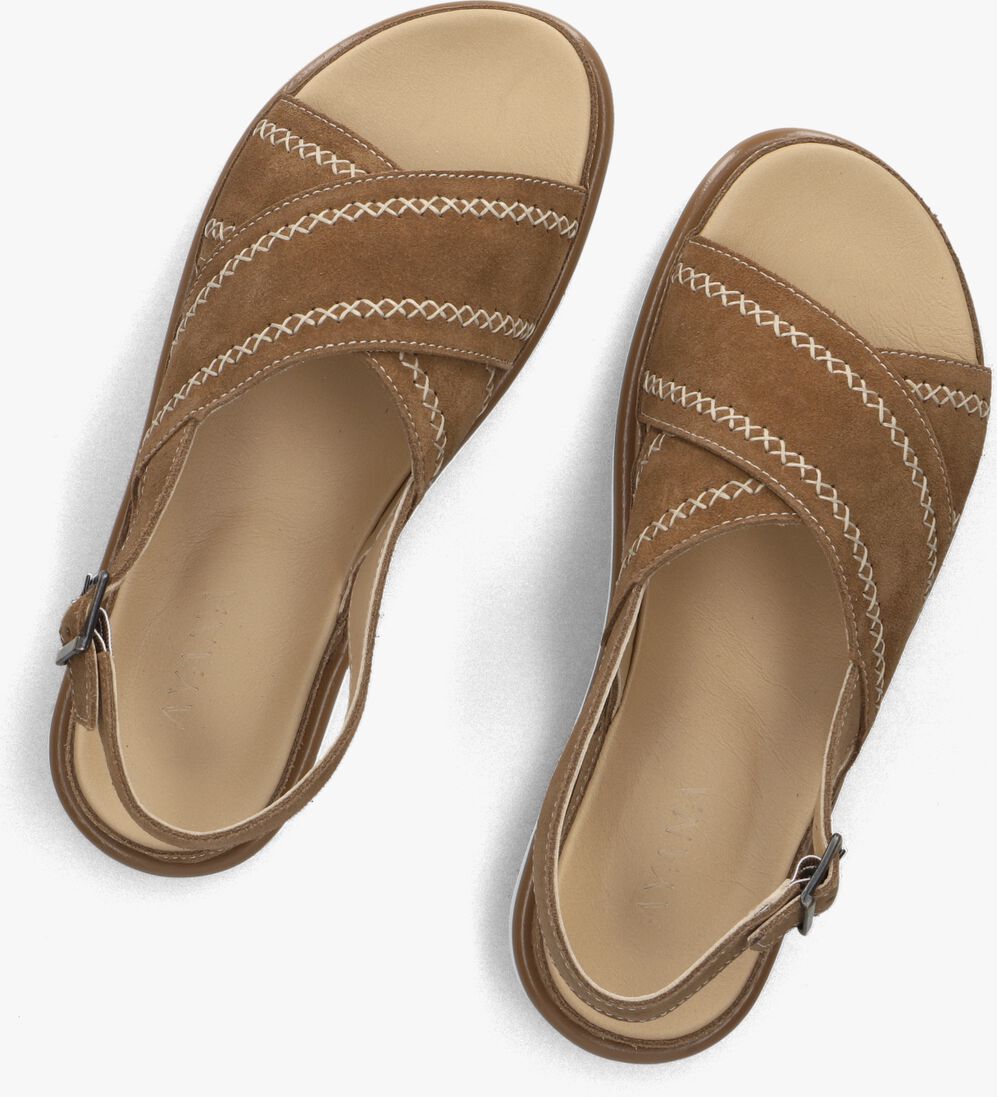 bruine ayana platte sandalen 11863