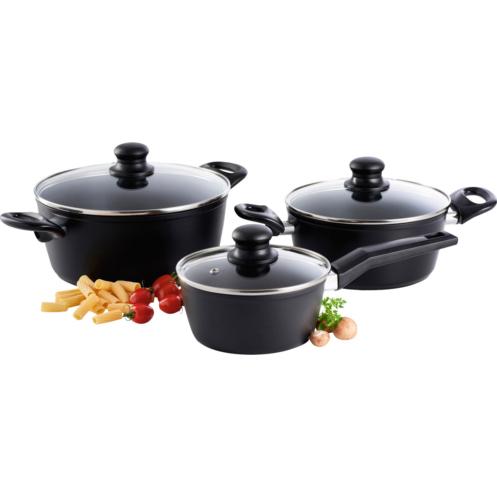 Deski Kochtopf-Set Aluguss 6-teilig