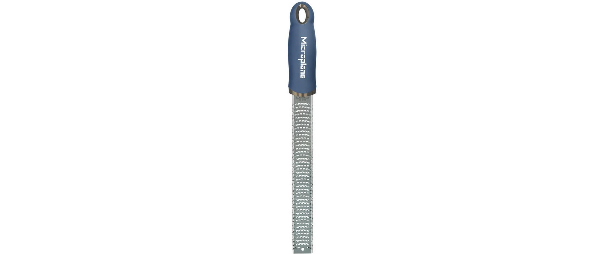 Gourmet Premium Zester/Reibe Blau/SilberHandreibe mit Edelstahlklingen