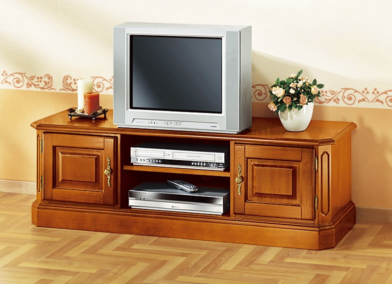 TV-Longboard mit goldfarbenen Metallgriffen