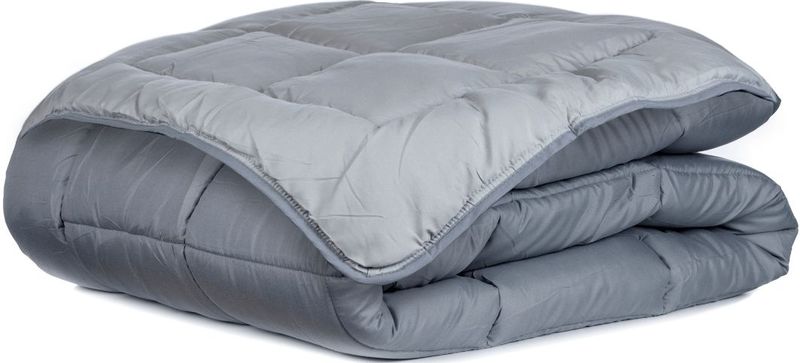Zelesta - Easybed - Dekbed - Donkergrijs & Zilvergrijs - 160x220cm - Wasbaar Hoesloos Dekbed
