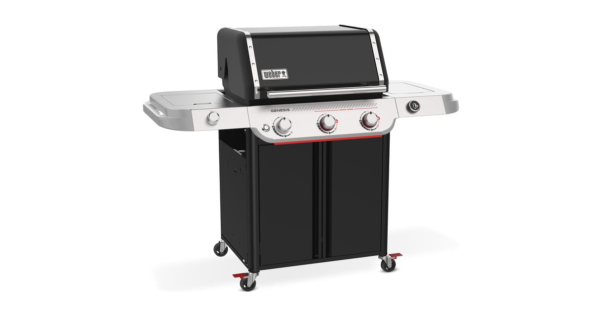 WeberGenesis E-335W gasbarbecue  (Zwart, 3 branders, 2 Boost-branders, Sear Zone, Propaan)