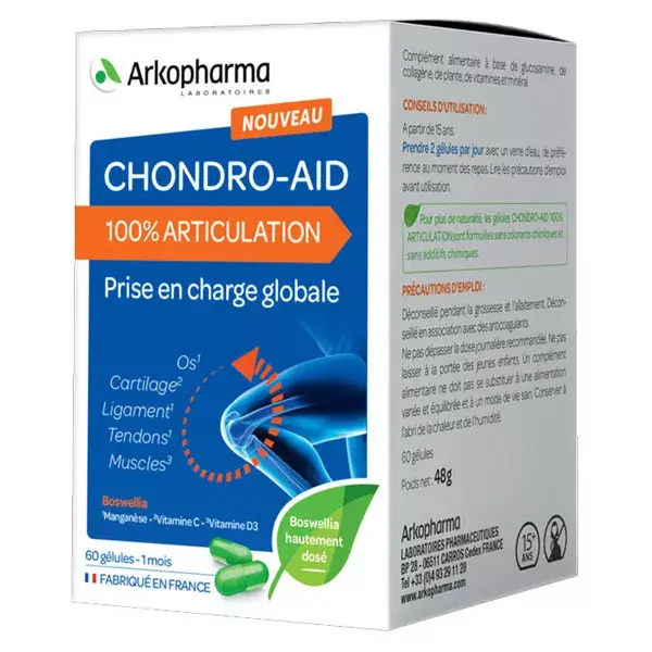 Arkopharma Chondro-Aid 100% Suporte Articular 60 cápsulas