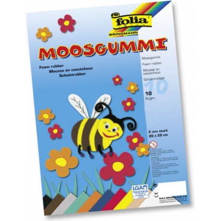 Mousse en caoutchouc, 200 x 290 mm, 10 feuilles