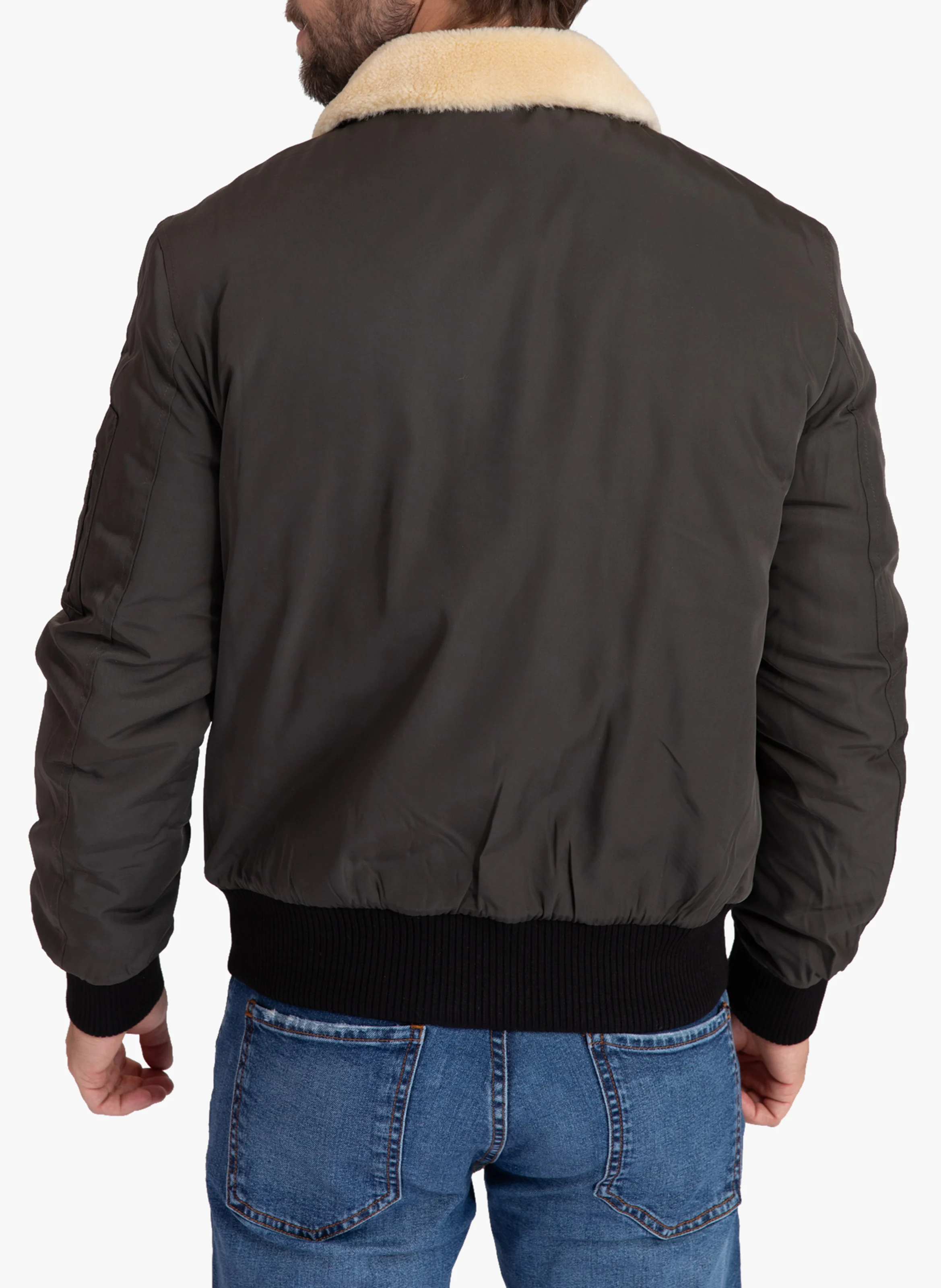 VERSMOLD - Blouson aviateur col classique | Kaki