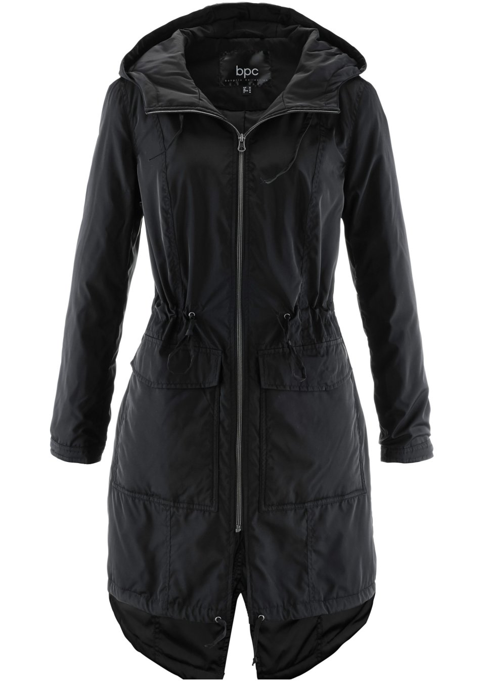 Manteau outdoor légèrement doublé avec cordon de serrage