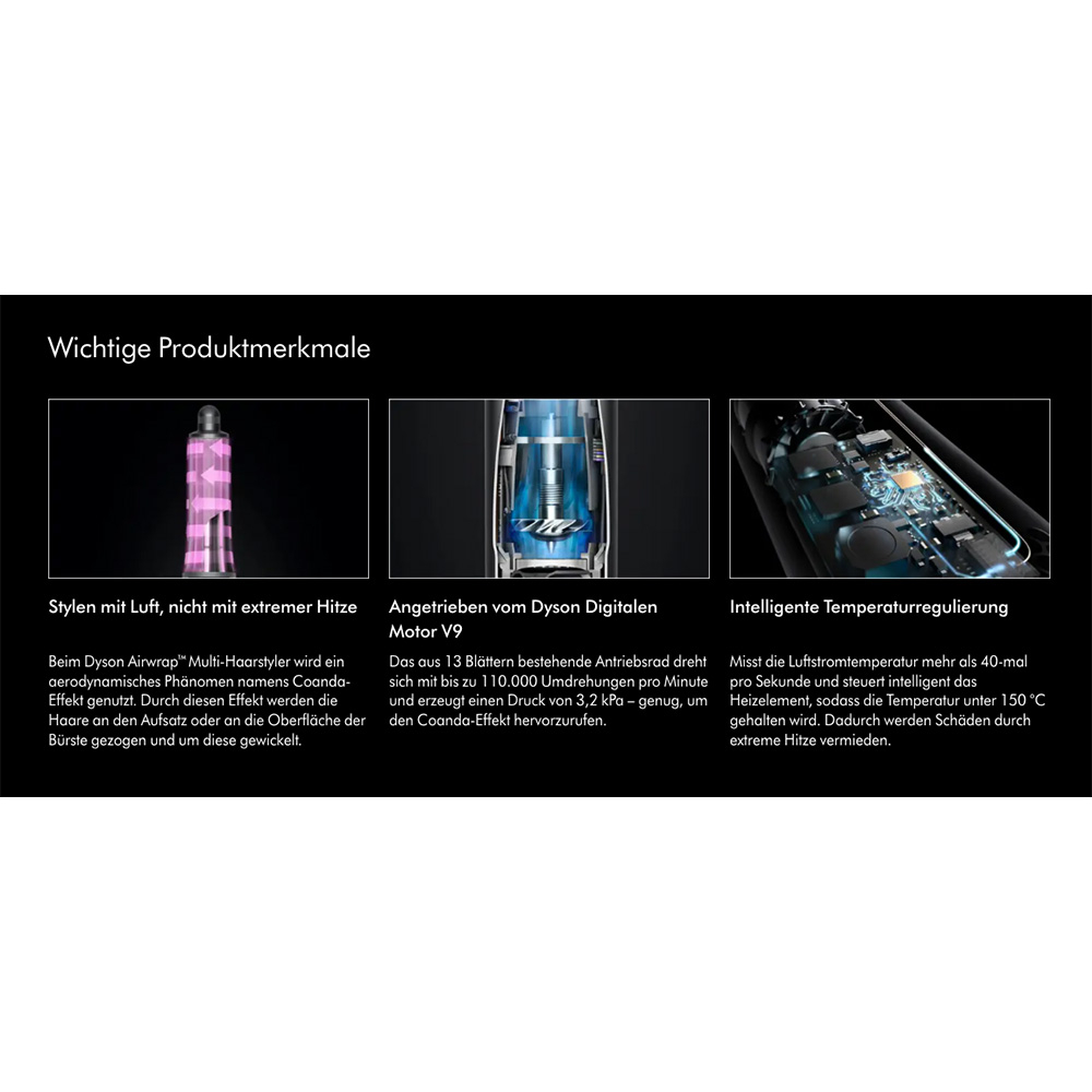 Airwrap Complete Long Multi Haarstyler HS05 mit 6 Aufsätzen (395915-01) - Blau / Kupfer