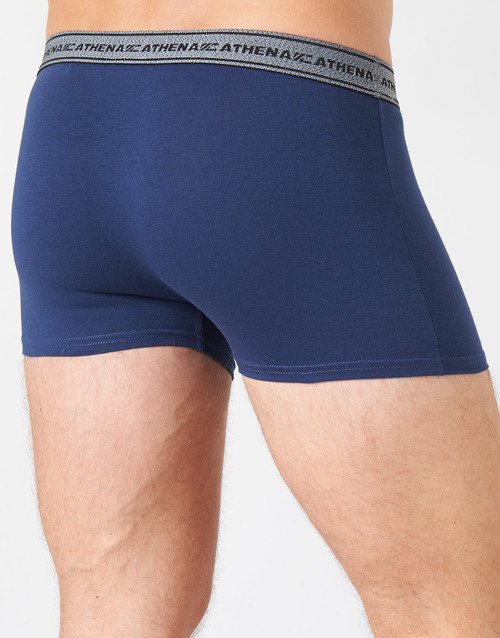 Athena - BASIC COTON X4 - Bleu / Noir / Bleu / Noir