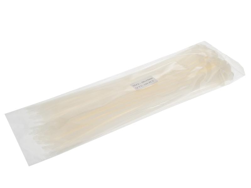 VR-Technics Kabelbinder Transparent 300 mm x 4.8 mm Packung à 100 Stück