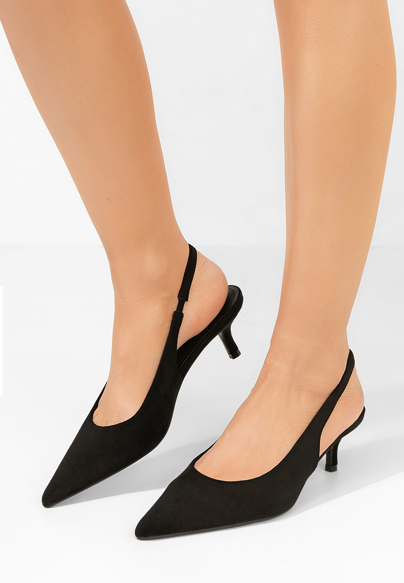 Chaussures à talon fin noirs Tressie