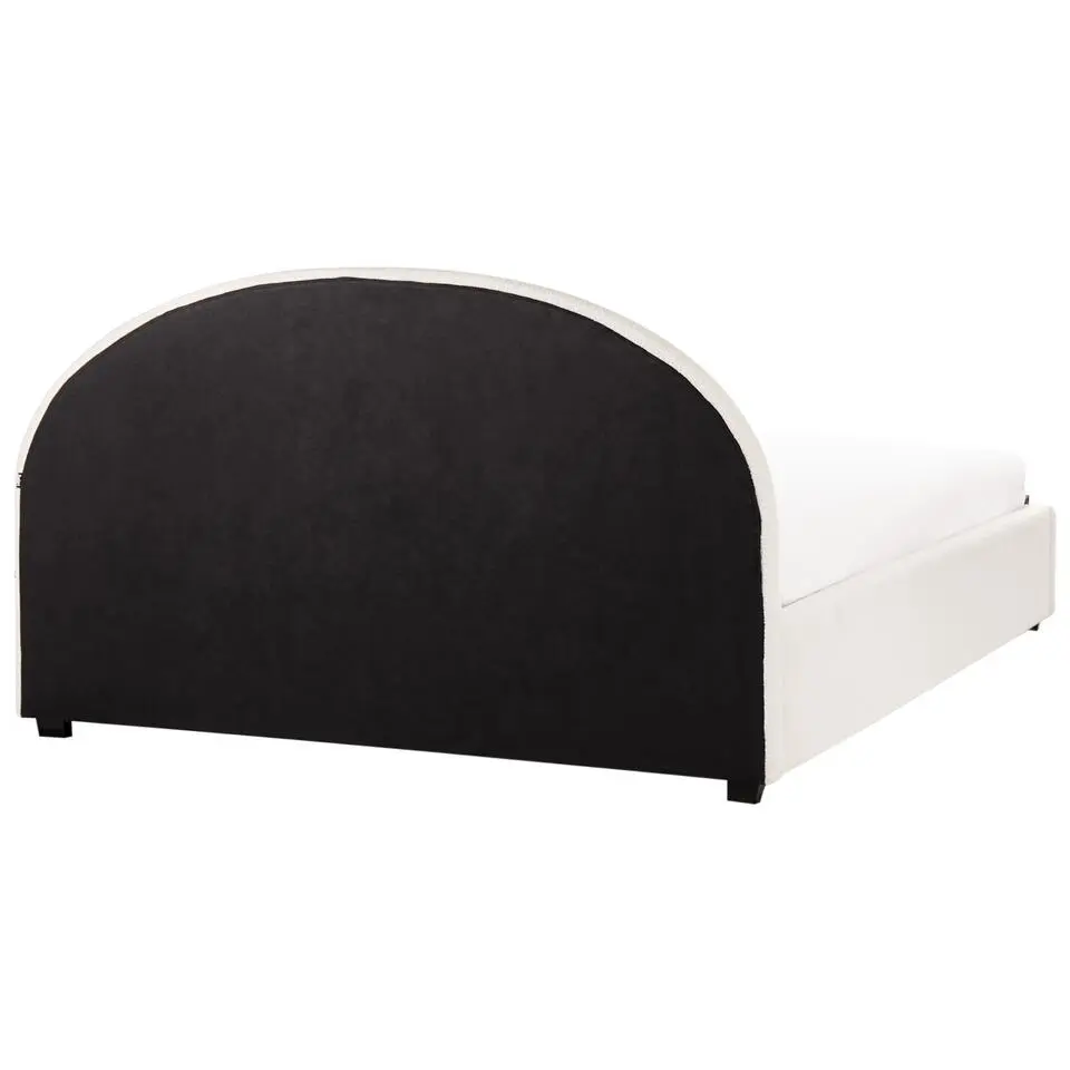 VAUCLUSE - Bed met opbergruimte - Gebroken wit - 180 x 200 cm - Bouclé