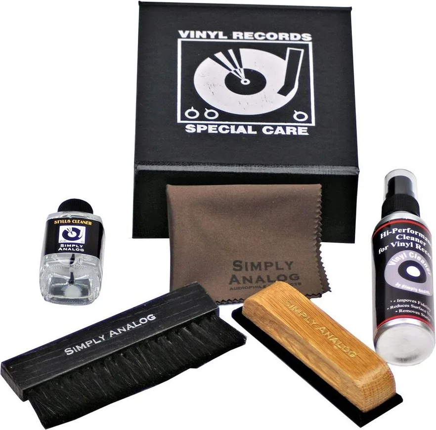 Simply Analog Delux Cleaning Boxset noir Produits d'entretien vinyles