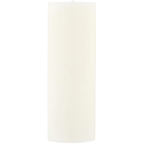Windsor bloklys ren stearin 7x20 cm - hvid
