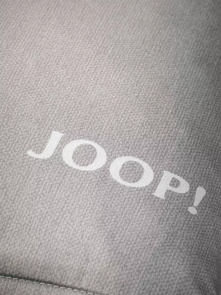 JOOP Satin Bettwäsche Cornflower Stripes 70x90cm / 140x220cm Deep Coal grau