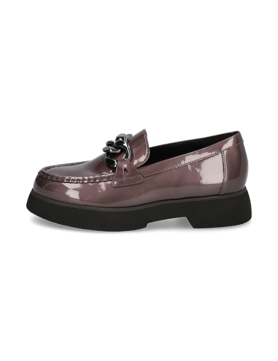 Lackleder Slipper