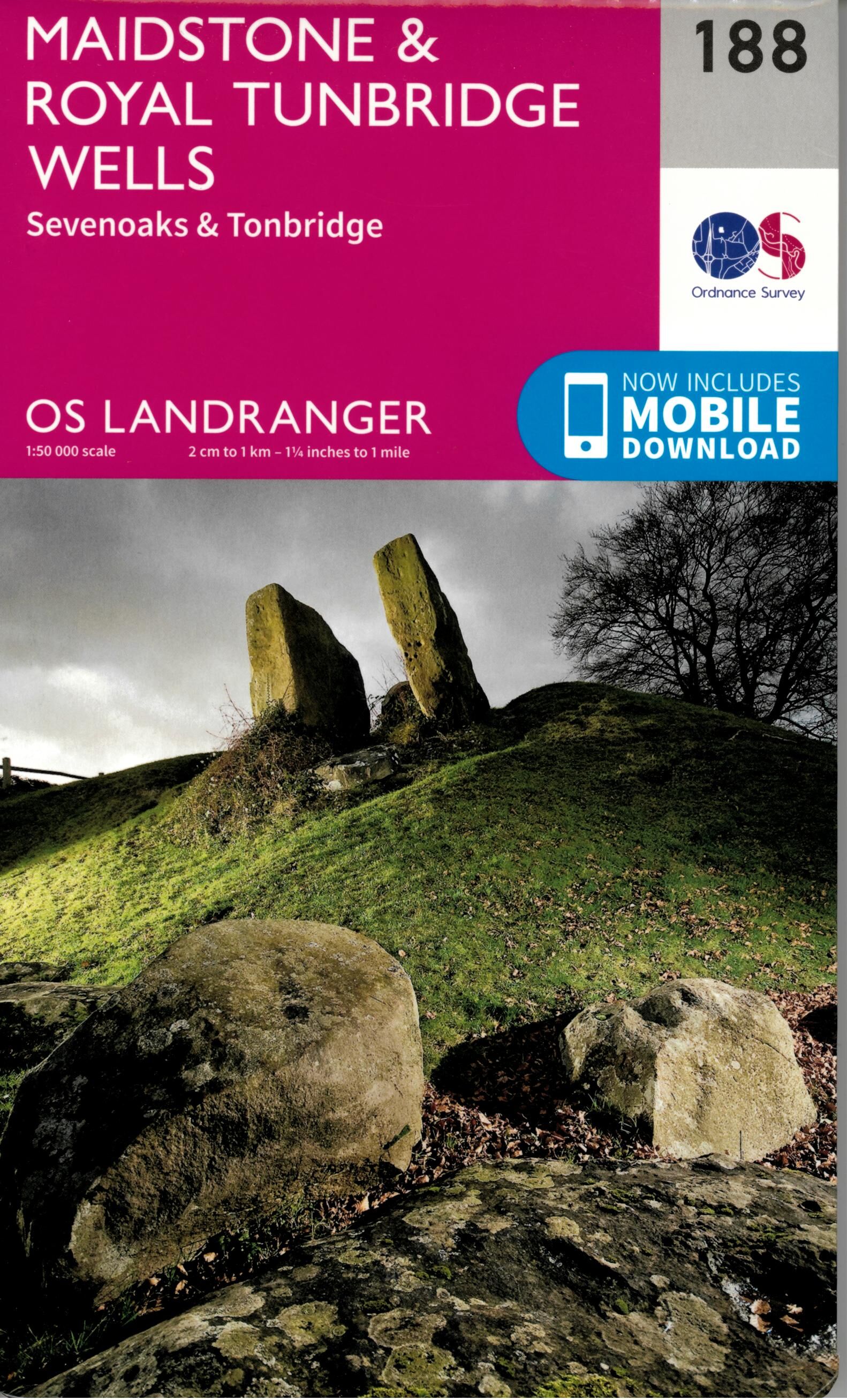 ORDNANCE SURVEY - 188 GB MAIDSTONE 1 50 000