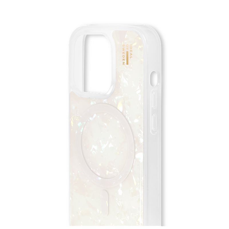 iPhone 14 Pro MagSafe Hardcase Hülle Pearlized Case Recycled (IDPLCMS-I2261P-10) - Weiss