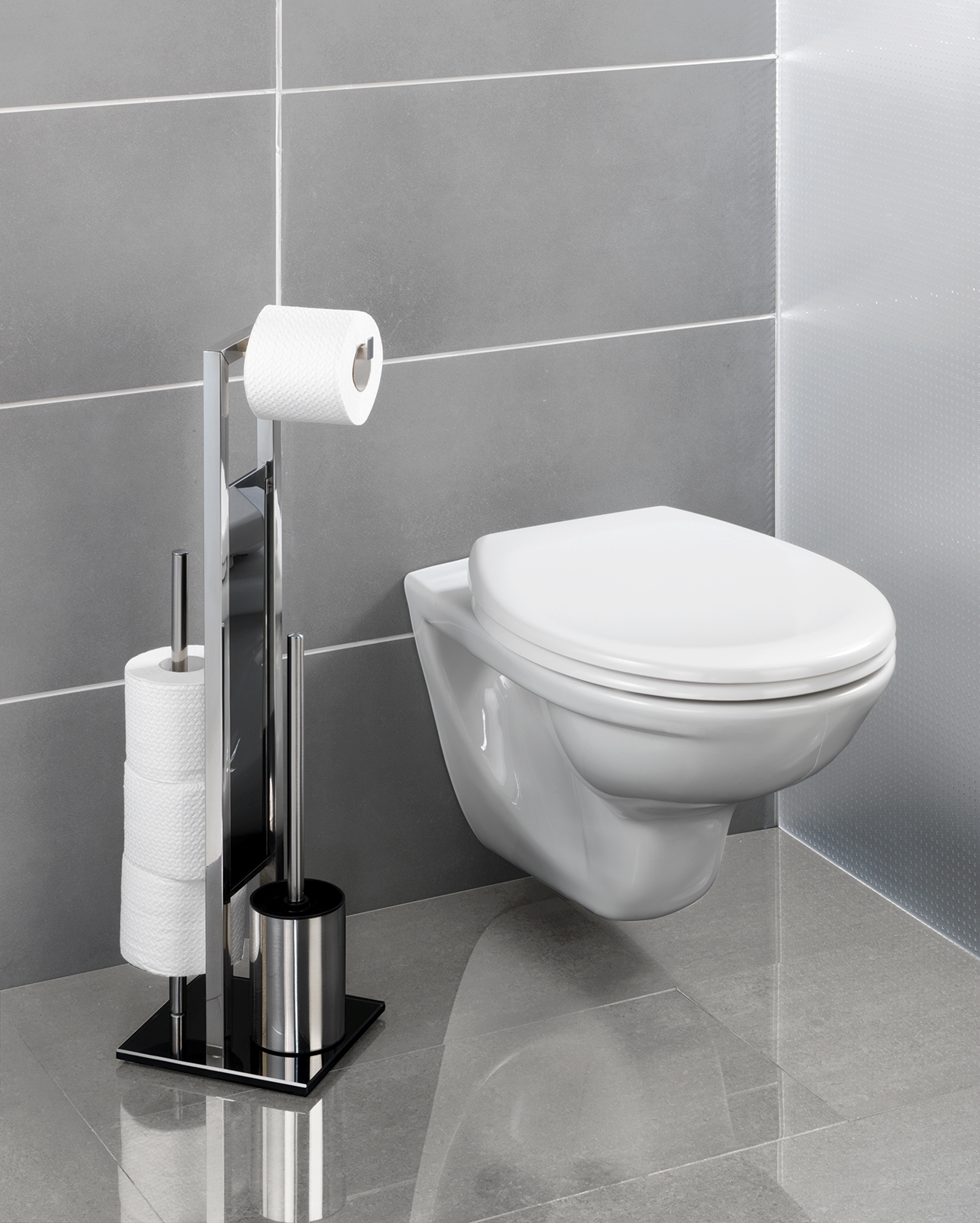 Wenko Rivalta wc-boy RVS glanzend