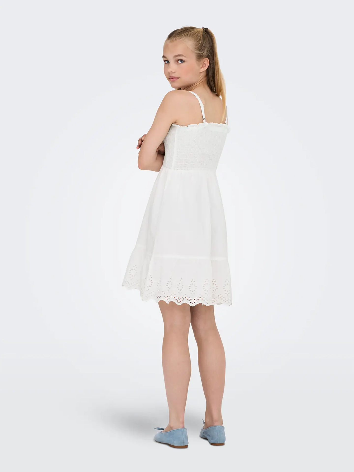 Lou Life Embroidery Smock Dress Woven