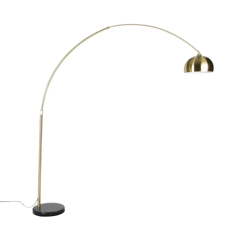 Qazqa booglampen xxl goudkleurig e27