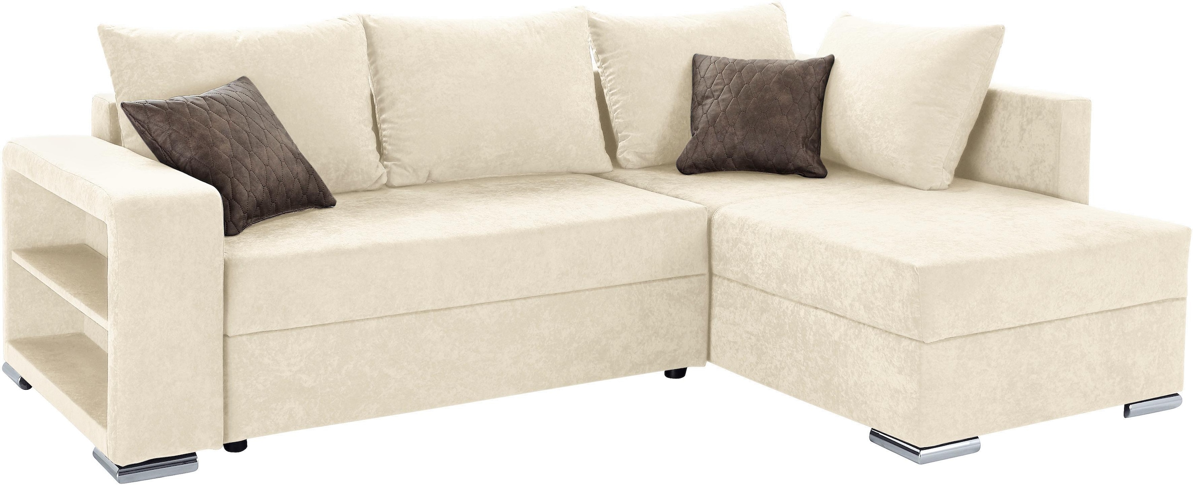 COLLECTION AB Ecksofa »John L-Form« inklusive Bettfunktion und Bettkasten