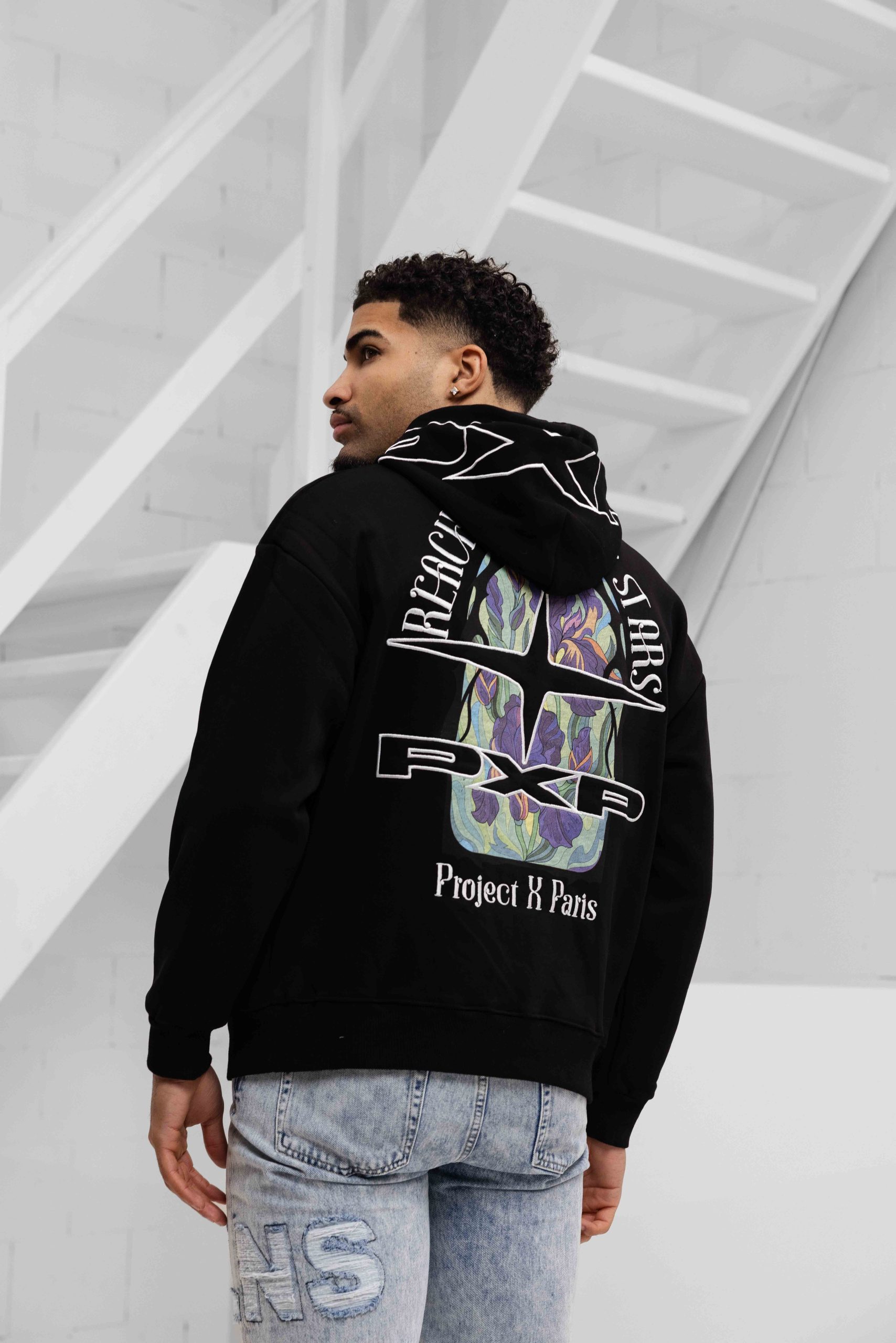 Project X Paris Vitrail Hoodie Heren Zwart