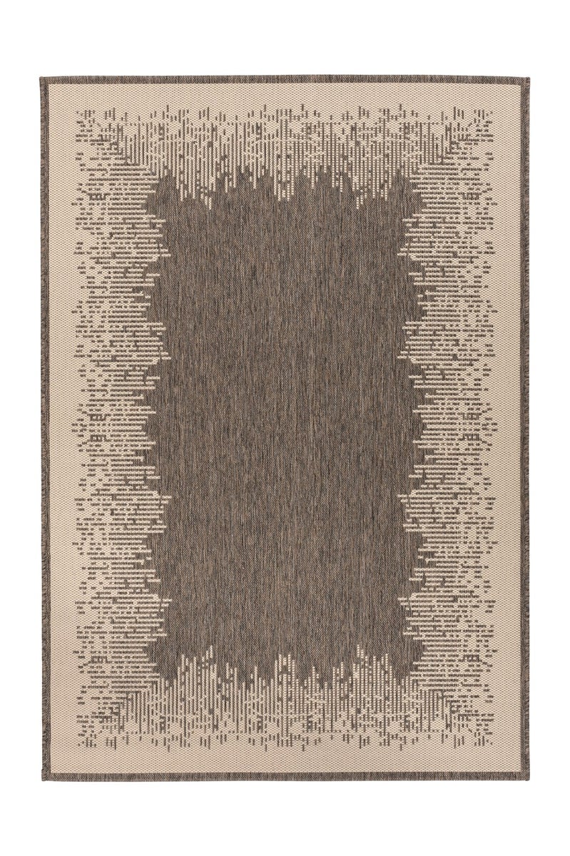 Silkaria platgeweven tapijt, bruin/crème, modern, 120 x 170 cm