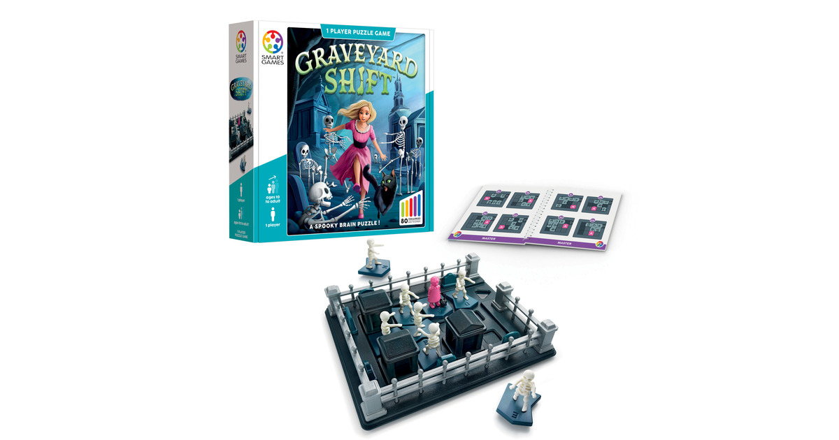 SmartGamesGraveyard Shift + IQ Puzzler Pro Bundel Denkspel  (Nederlands, 1 speler, Vanaf 6 en 10 jaar, 80 + 120 opdrachten)